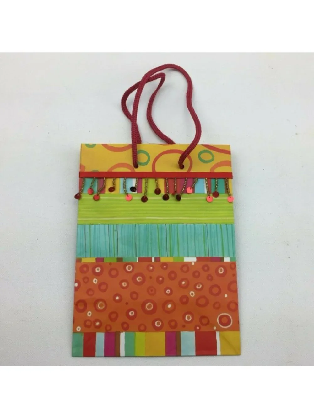Birthday Present Wrapping Gift Bags Solid Color Lot Party Supply 9 Count